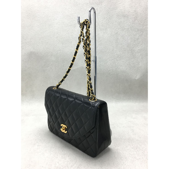 Chanel Lambskin Leather Gold Chain Shoulder Bag - Picture 2 of 6